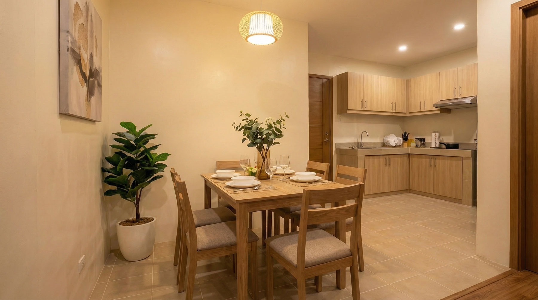 Artist's perspective on the model house